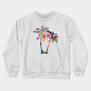 Coral Reef Palm Trees Crewneck Sweatshirt